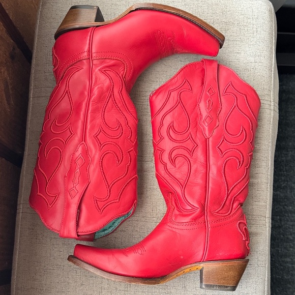 Corral Shoes - red cowboy boots